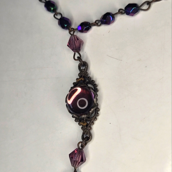 Vintage Authentic Miriam Haskell Necklace - purple gems - Picture 5 of 11